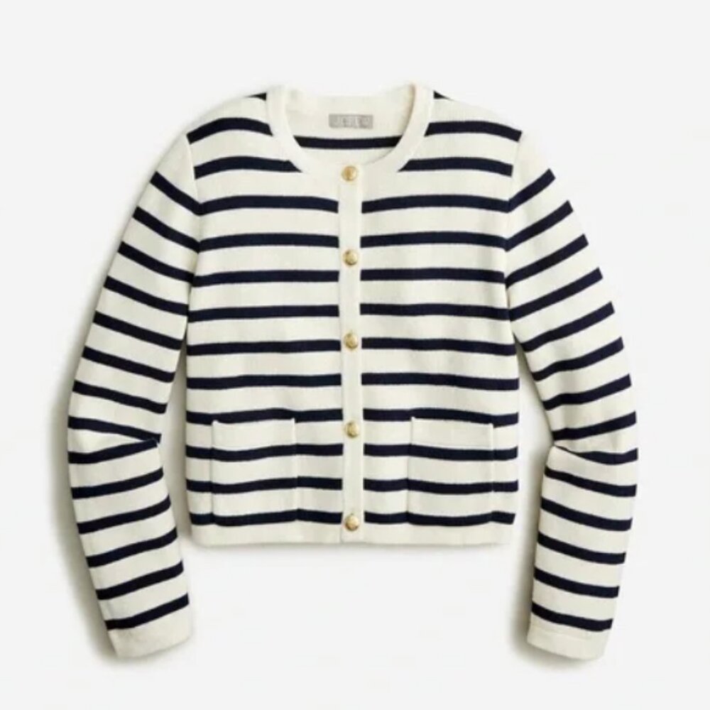 J. Crew Striped Lady Sweater